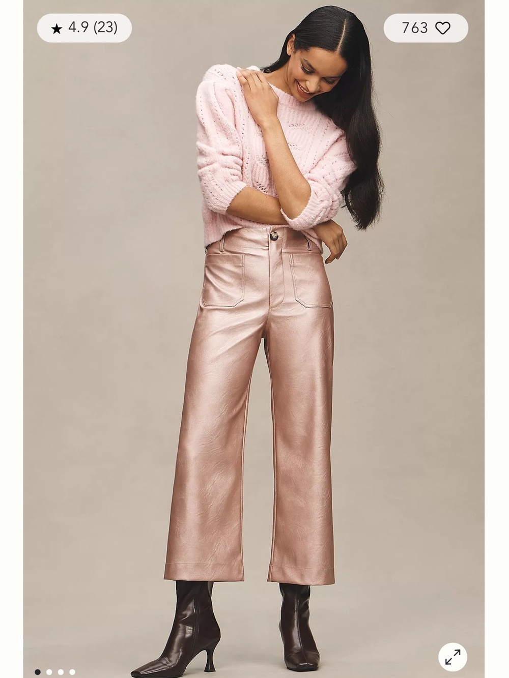 NWT MAEVE The Colette Cropped Wide-Leg Pants